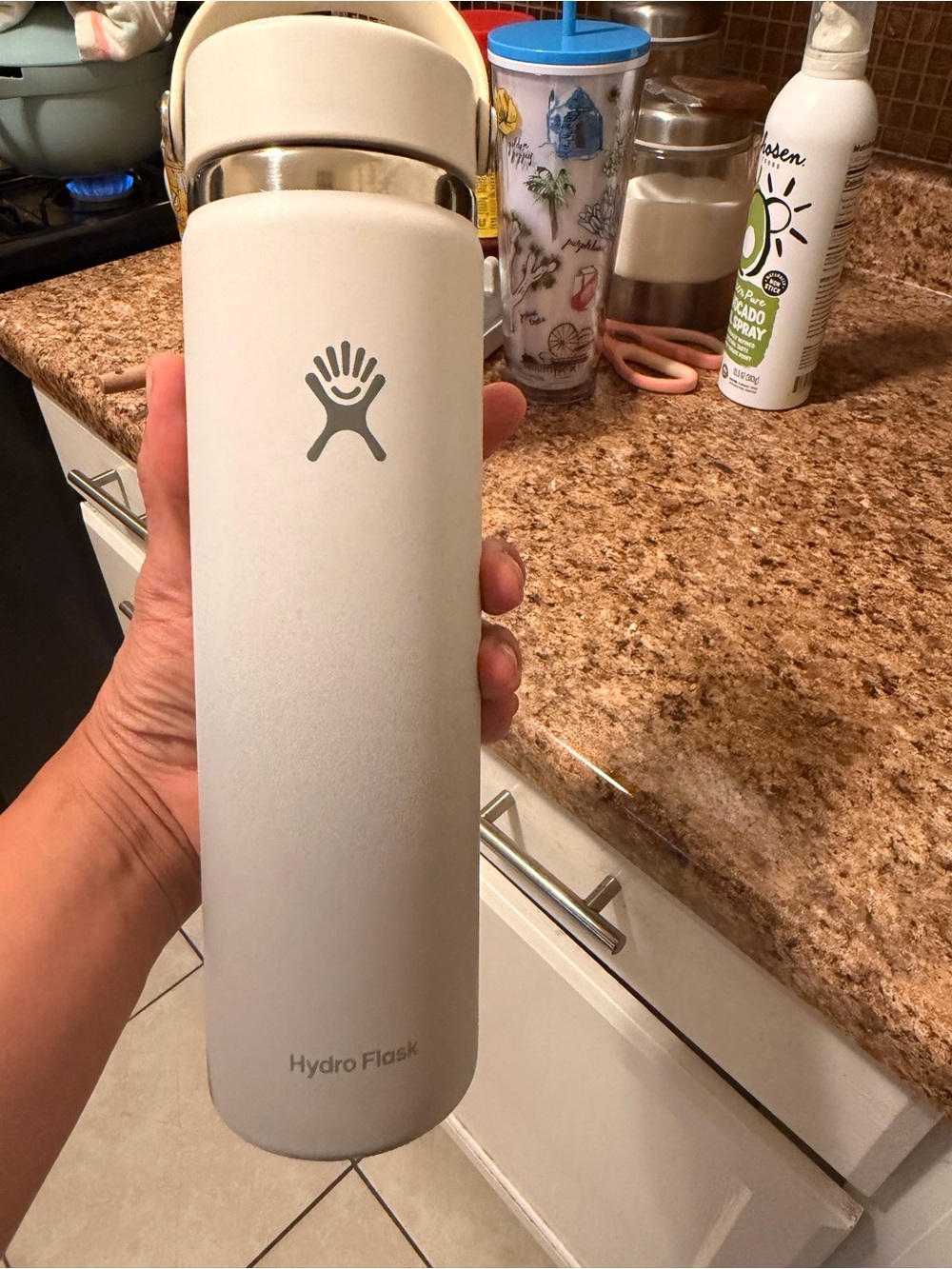 Hydro Flask Slim Bottle - Cream White